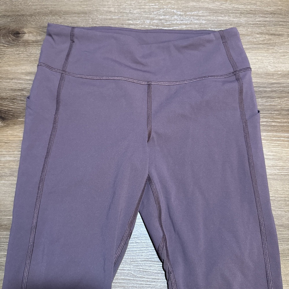 Lululemon Pace Rival Crop‎ 22" Pants Womens Size 6 Cherry Cola Capri Leggings - Picture 2 of 10